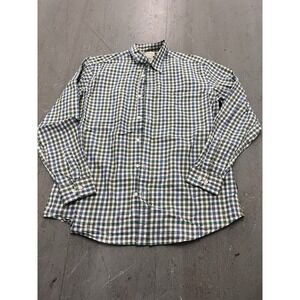 Beretta Men's XXL Button Down Long Sleeve Plaid Checkered Shirt Classic Corpcore